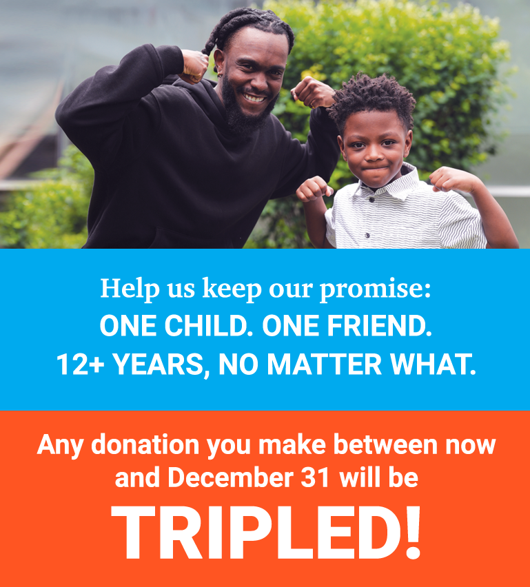 Any donation you make between now and December 31 will be TRIPLED